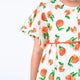 Flutter Sleeve Button Down Tangerine Girl Dress - (White)