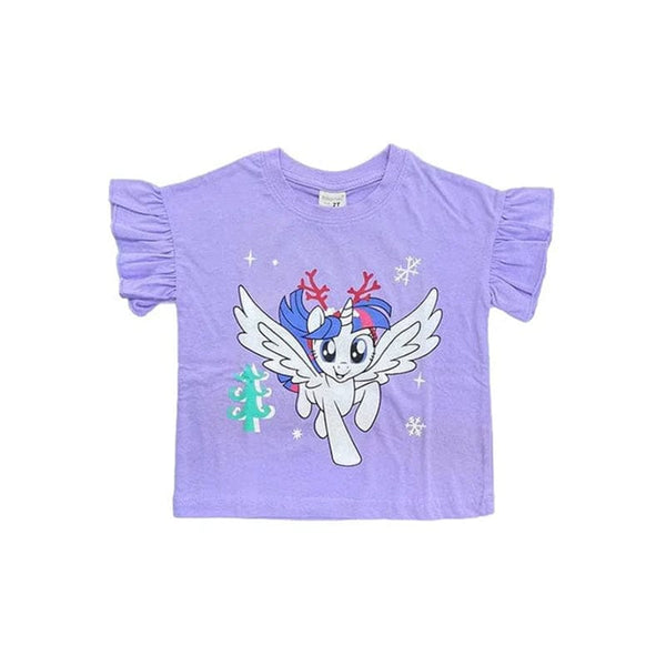 Flying My Little Pony Ruffle Sleeve Cotton Tee