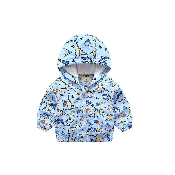 Friendly Dino Jacket (Light Blue)