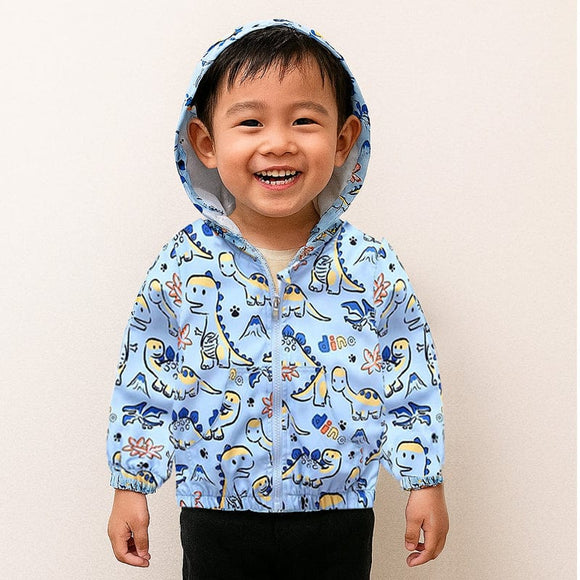 Friendly Dino Jacket (Light Blue)