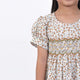 Gail Brown Flowers Smocked Dress