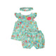 Gerberas & Daisies Baby Girl 2pc Set - (Mint Green)