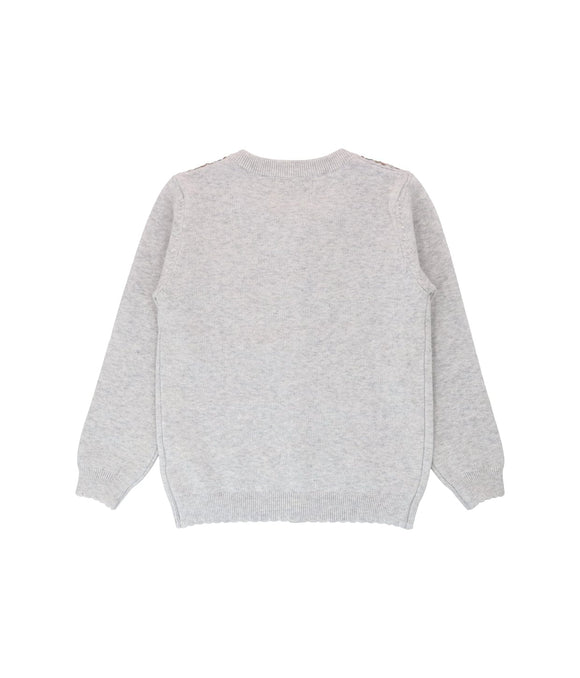 Glittering Sequins Cardigan (Grey)