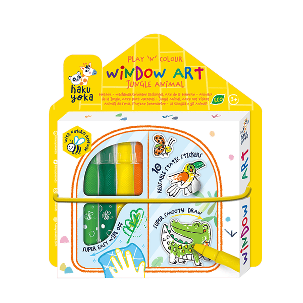 Hakuyoka Window Art Jungle Animal