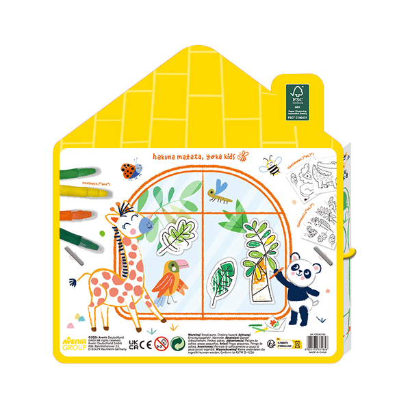 Hakuyoka Window Art Jungle Animal