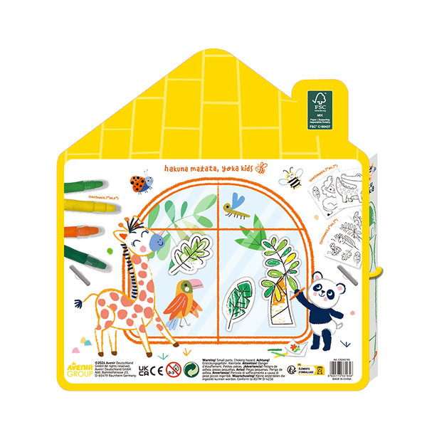 Hakuyoka Window Art Jungle Animal