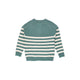 Handsome Bear Stripey Cardigan - Teal