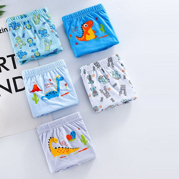 Happy Dinosaurs Cotton Briefs (5pc Pack)