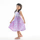 Hibiscus Lilac Smocked Girl Dress