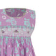Hibiscus Lilac Smocked Girl Dress