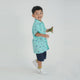 Aloha Boy Shirt - Hippy Sharks (Mint Green)