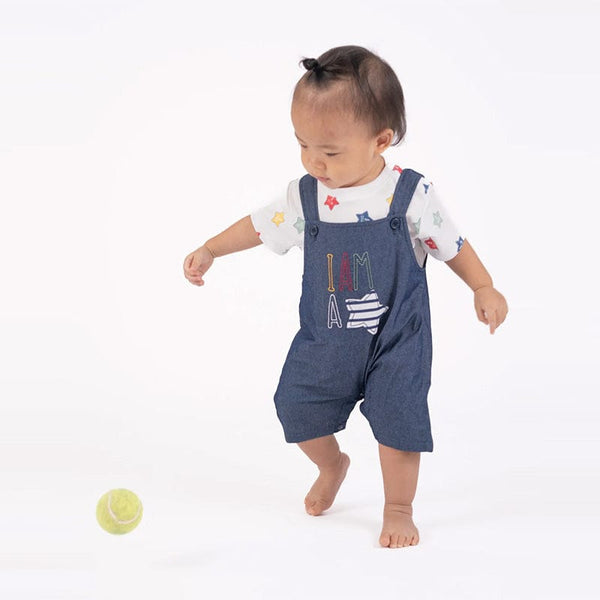 I Am A Star Baby Boy Cotton 2Pc Playsuit