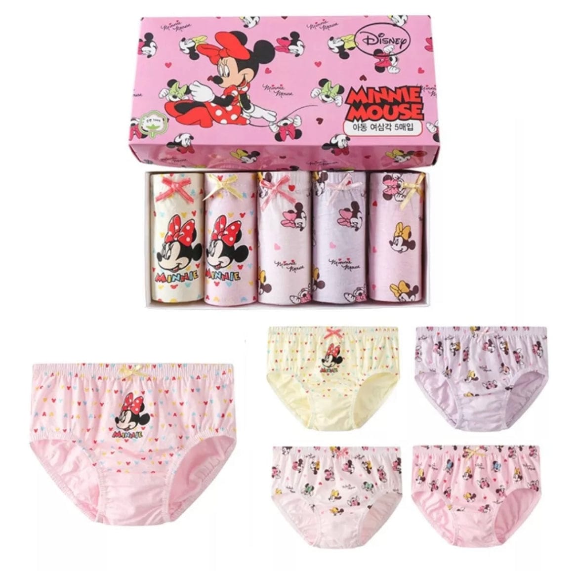 Minnie Mouse Cotton Undies (5pc Pack)