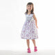 Iris Flower Smocked Girl Dress