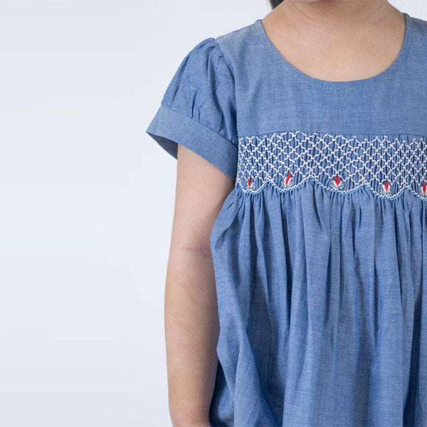 Kimora Classic Baby Doll Smocked Dress