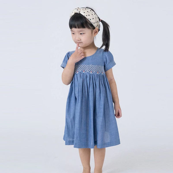 Kimora Classic Baby Doll Smocked Dress