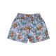Leopard in Safari Pull Up Shorts (Sky Blue)