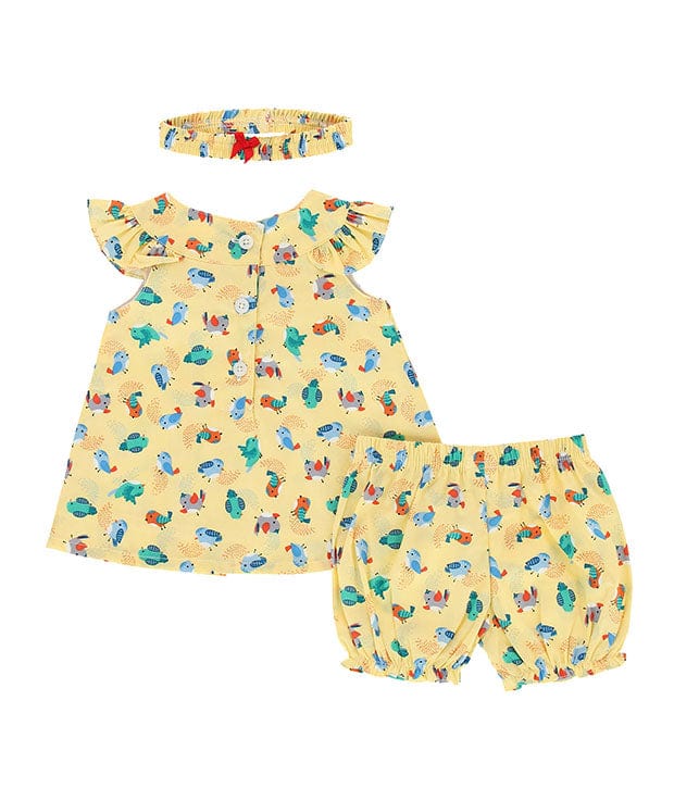 Little Birdies Baby Girl 2pc Set (Yellow)