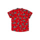 Mandarin Collar Boy Shirt - Lucky Koi Fish (Red)
