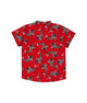 Mandarin Collar Shirt - Lucky Koi Fish (Red)