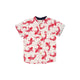 Mandarin Collar Boy Shirt - Lucky Koi Fish (White)