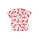 Mandarin Collar Boy Shirt - Lucky Koi Fish (White)