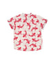 Mandarin Collar Shirt - Lucky Koi Fish (White)