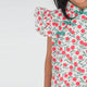 Mandarin Orange Cheongsam with Ruffle Sleeves