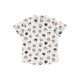 Mandarin Collar Shirt - Kawaii Cats  (Beige)