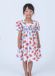 Marlene Red Flower Smocked Dress