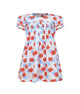 Marlene Red Flower Smocked Dress