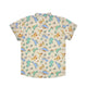 Mandarin Collar Shirt - Baby Dinosaurs (Beige)