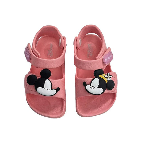 Mickey & Minnie Lover 2D Sandals - Peach