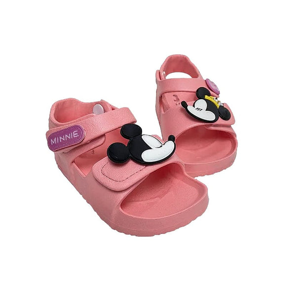 Mickey & Minnie Lover 2D Sandals - Peach