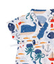 Ocean Animals Cotton Kimono Style Onesie