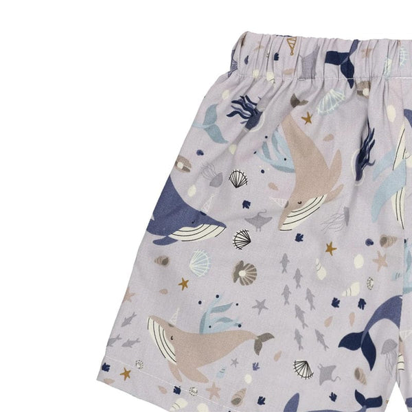 Ocean Wonderland Pull Up Shorts (Grey)