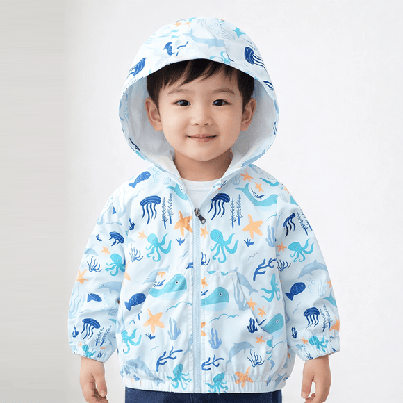 Boy Jacket - Ocean Wonderland (Light Blue)