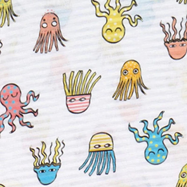 Octopus & Jellyfish  Bamboo Cotton Sleeveless Onesie
