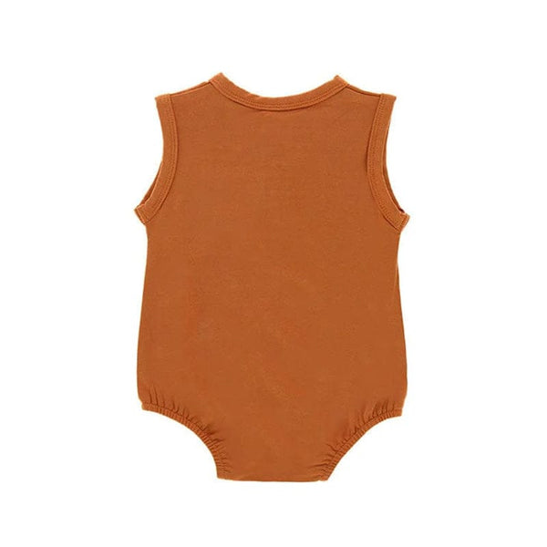 Ollie Bamboo Fibre Sleeveless Baby Onesie