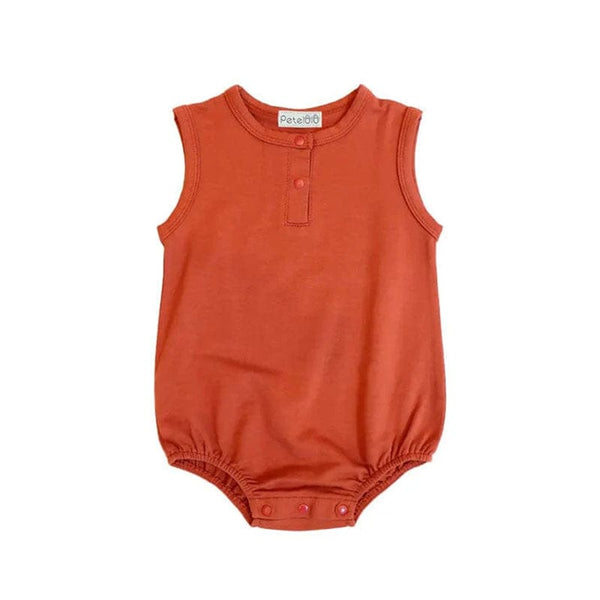 Ollie Bamboo Fibre Sleeveless Baby Onesie