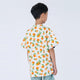 Mandarin Collar Boy Shirt - Tangerine (White)
