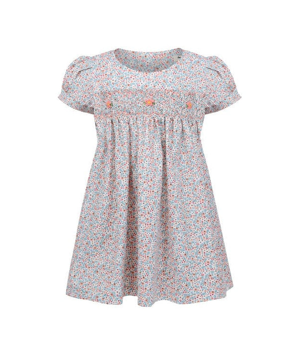 Orla Petite Pink Flowers Smocked Dress