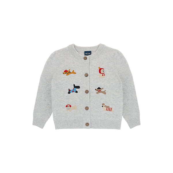 Parisian Puppies Cardigan (Grey)