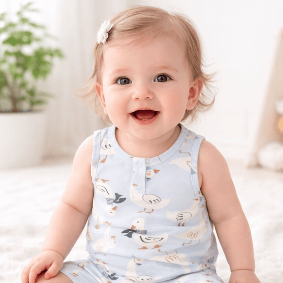 Party Goose Sleeveless Baby Onesie