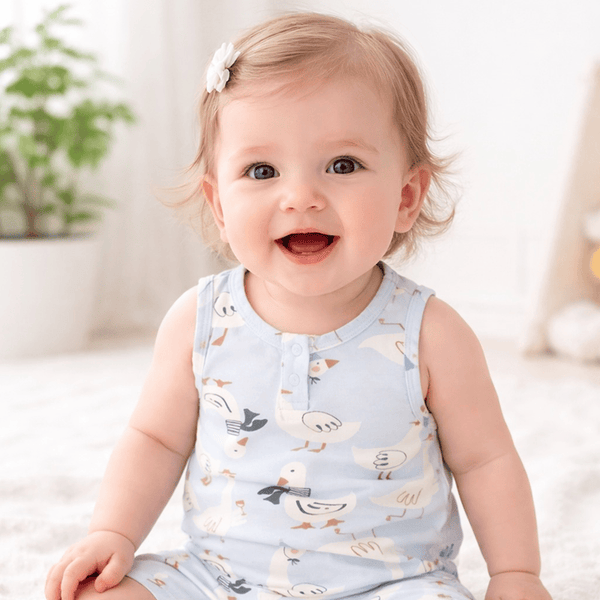 Party Goose Sleeveless Baby Onesie