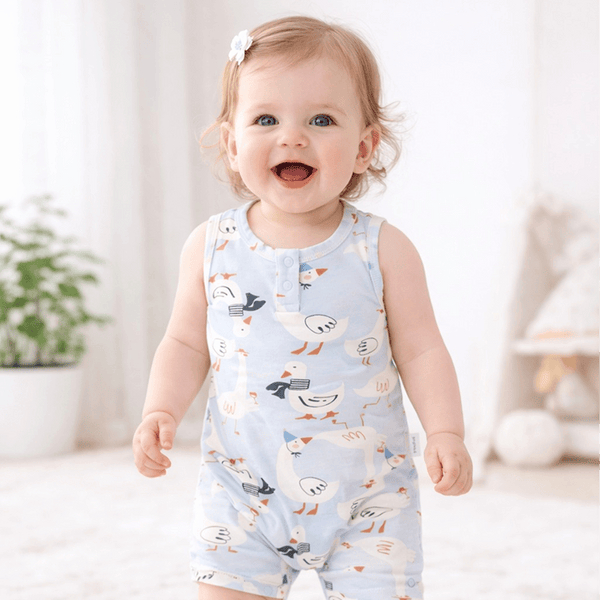 Party Goose Sleeveless Baby Onesie