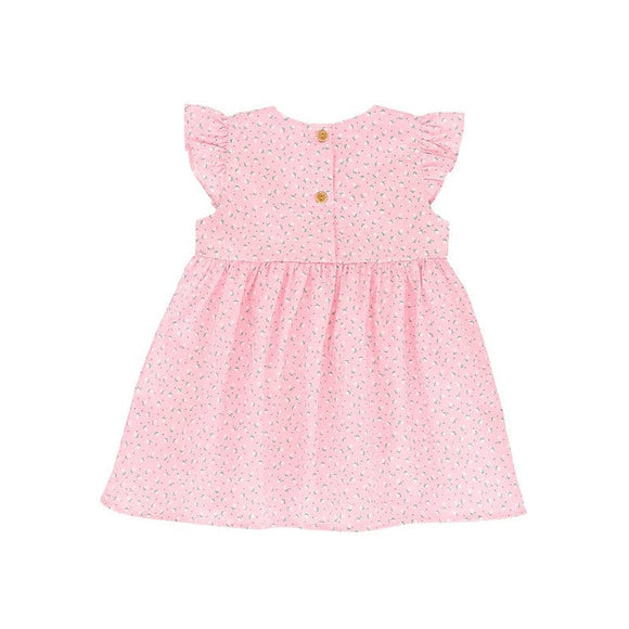 Petite Roses Baby Doll Dress (Pink)