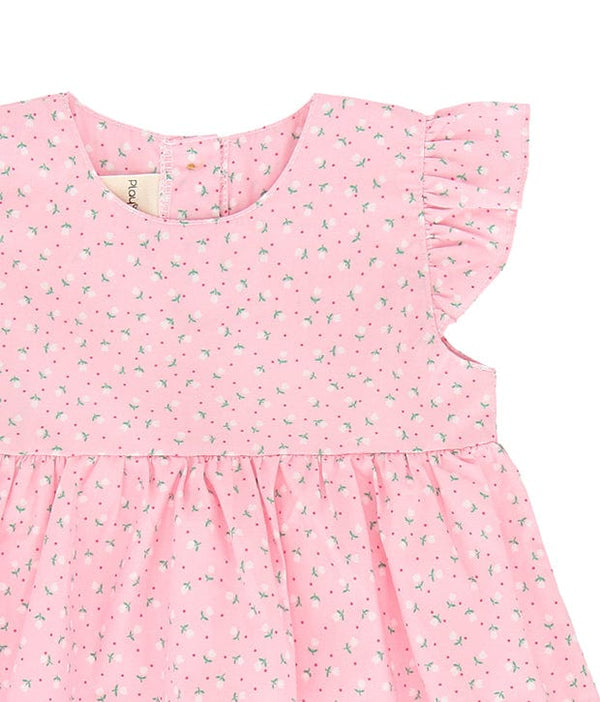 Petite Roses Baby Doll Dress (Pink)