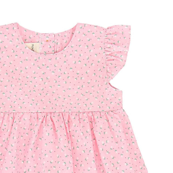Petite Roses Baby Doll Dress (Pink)
