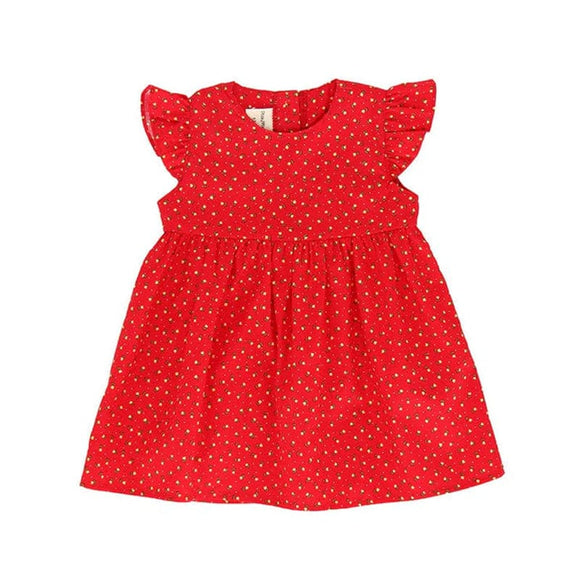 Petite Roses Baby Doll Dress (Red)